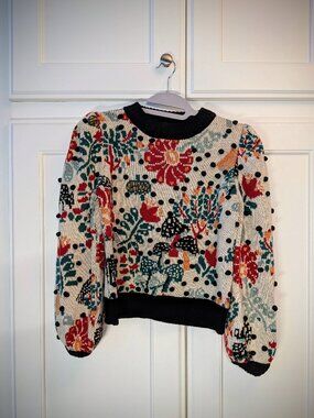 Farm Rio Sweater - Festive Print!